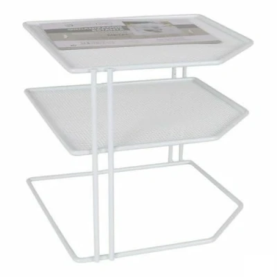 Afbeelding van Planken Confortime Wit Metaal 23 x 20 cm Organizer (8 Stuks)