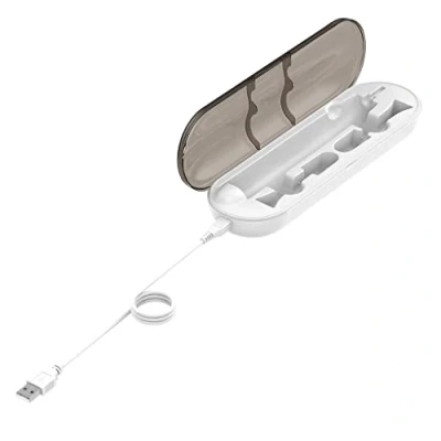 Afbeelding van Draagbare elektrische tandenborstel oplader oplaadcase voor Philips SONICARE (wit)