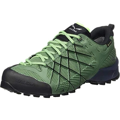 Afbeelding van Salewa Heren MS Wildfire Gore TEX trekking en wandelschoenen, Myrtle/Fluo Green, 45 EU
