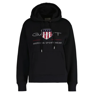 Afbeelding van GANT Archive Shield Hoodie, zwart, L