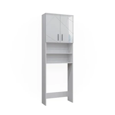 Afbeelding van Vicco Wasmachinekast Irma, Wit/Wit, 64 x 190.5 cm