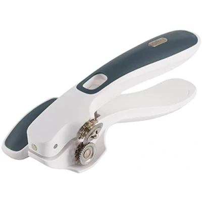 Afbeelding van Zyliss E930043 Lock &amp; Lift Handmatige Blikopener, Kunststof/Roestvrij Staal, Wit/Grijs, Blikopener met Magneet voor Veilig Weggooien, Vaatwasserbestendig, 5 Jaar Garantie