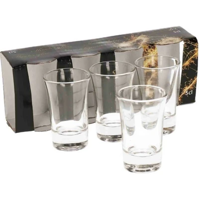 Afbeelding van 4x stuks Party shotjes glazen 5 cl Shotglazen