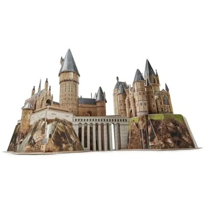 Afbeelding van 4D Build Harry Potter Zweinstein Kasteel 3D Puzzel 209 stuks kartonnen bouwpakket