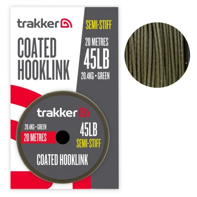 Afbeelding van Trakker Semi Stiff Coated Hooklink 45lb (20m) Karper onderlijn materiaal