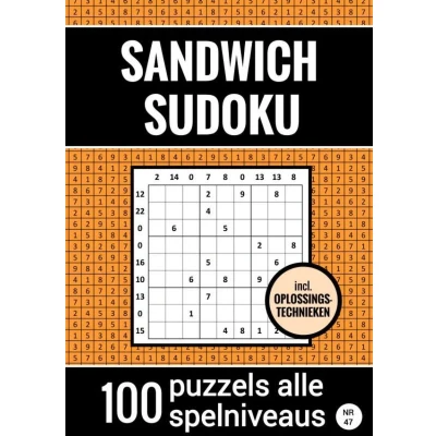 Afbeelding van Sandwich Sudoku 100 Puzzels Makkelijk tot Moeilijk Inclusief Oplossingstechnieken Nr. 47