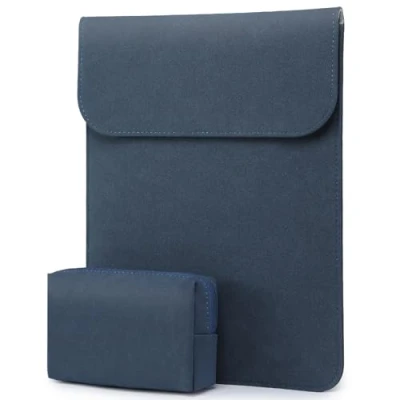 Afbeelding van HYZUO 15 16 Inch Laptop Hoes Sleeve Laptophoes Laptoptas Compatibel met 2019 2021 MacBook Pro A2141/Surface 4/3 Inch/Dell XPS 15/2012 Kleine Tas, Marineblauw