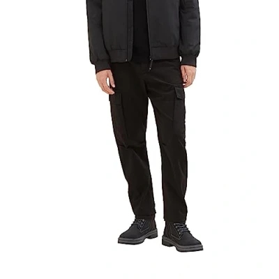 Afbeelding van TOM Tailor Denim Cargobroek, Heren, Maat: XL, Black