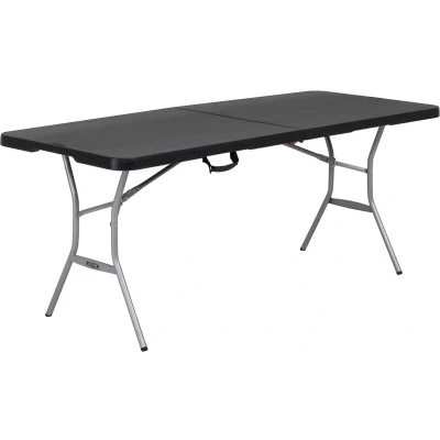 Afbeelding van Lifetime Buffettafel 180 cm opklapbaar tot koffer zwart