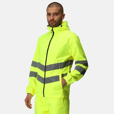 Afbeelding van Regatta Pro Hi Vis Packaway Jacket RG497 Yellow