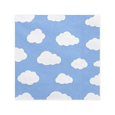 Afbeelding van Partydeco Servetten wolken 20 stuks