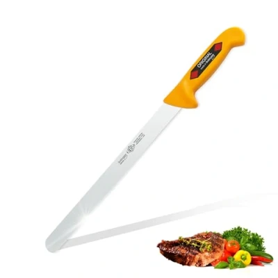 Afbeelding van Eikaso Solingen Semi flexibel Hammes/Zalmmes 30 cm Lemmet Ergonomisch Geel Handvat