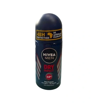 Afbeelding van Nivea Men Roll on Dry Impact Heren 50 ml 6 stuks