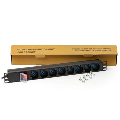 Afbeelding van &#039;Link lk10051 multistekkerdoos 19 8 universele stopcontacten met schakelaar Italiaanse stekker 16 A
