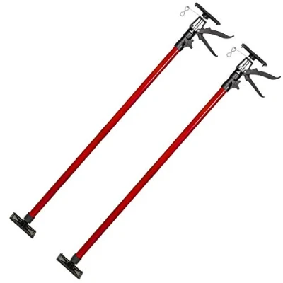 Afbeelding van tectake 402399 2 plafondsteunen 115 290cm diverse kleuren rood