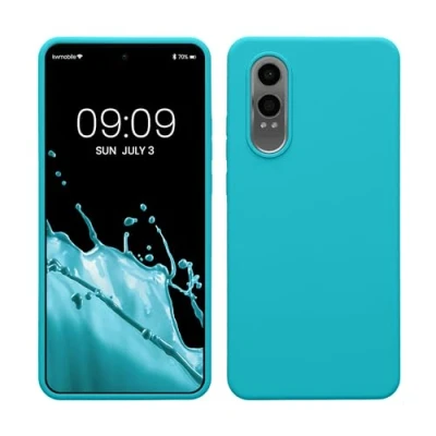 Afbeelding van kwmobile telefoonhoesje geschikt voor OnePlus Nord CE 4 Lite 5G Hoesje met siliconen coating Smartphone case in ijsblauw
