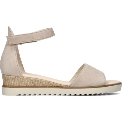 Afbeelding van Gabor 780 Sandalen Met Sleehak Dames Beige Maat 39