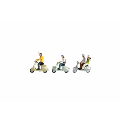 Afbeelding van NOCH 36910 N Scooterrijders figuren Geverfd, Staand