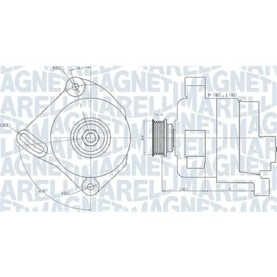 Afbeelding van Magneti Marelli Alternator/Dynamo 063731886010