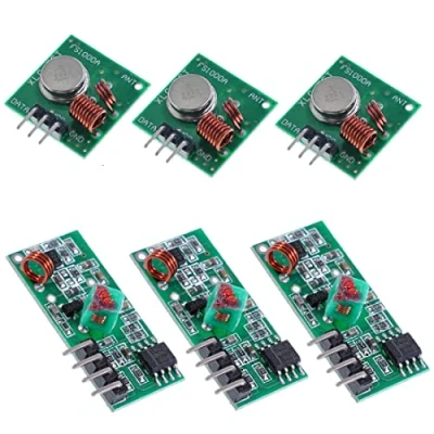 Afbeelding van Oiyagai 3 stuks 433MHz RF radio zender en ontvanger voor Arduino / Arm McU Raspberry Pi