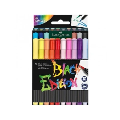 Afbeelding van Brushpen FC Black Edition in karton etui