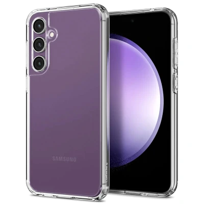 Afbeelding van Samsung Galaxy S23 FE Hoesje Kunststof Spigen Backcover/Hardcase Transparant Telefoonhoesje Shockproof/Valbescherming