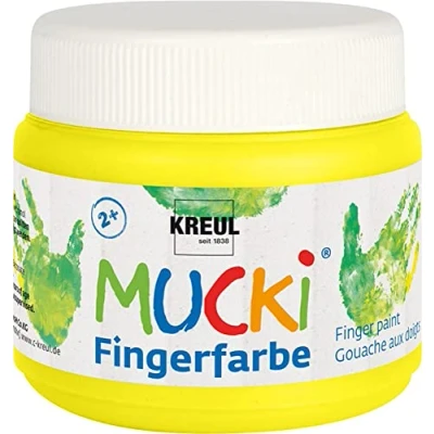 Afbeelding van Creativ Company Mucki Vingerverf Geel, 150ml