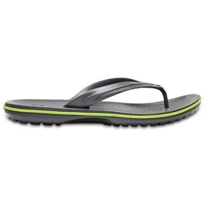 Afbeelding van Slipper Crocs Crocband Flip Graphite Volt Green Schoenmaat 48 49