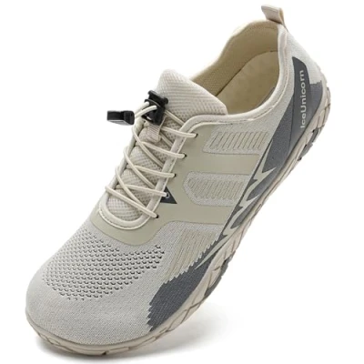 Afbeelding van IceUnicorn Zwemschoenen, uniseks, voor dames en heren, strandschoenen, aquaschoenen, badschoenen, waterschoenen, surfschoenen, zomer, Aa Beige, 41 EU