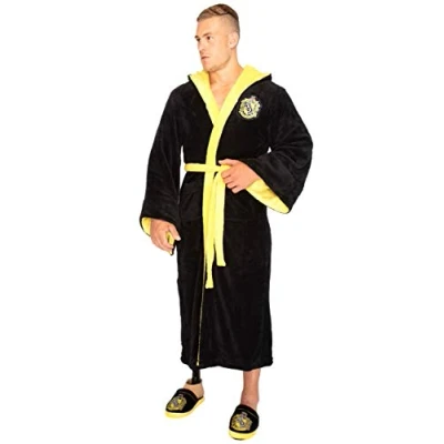 Afbeelding van Badjas, Harry Potter &quot; Hufflepuff&quot; hooded oversized