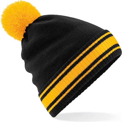 Afbeelding van Beechfield &#039;Stadium Beanie&#039; Zwart/Goud