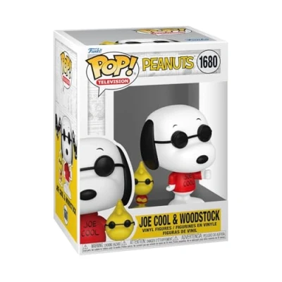 Afbeelding van Funko Pop! &amp; Buddy: Peanuts Joe Cool With Wdstk Classic verzamelfiguur van vinyl cadeau idee officiële merchandising speelgoed voor kinderen en volwassenen cartoons fans