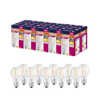 Afbeelding van 10 stuks Osram LED lamp E27 7W 2700K Helder Niet dimbaar
