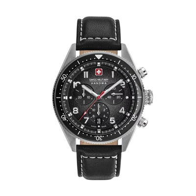 Afbeelding van Swiss Military Hanowa SMWGC0003801 Polshorloge Heren Kwarts Greyhound Chrono