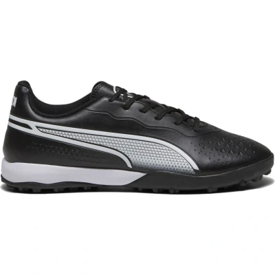 Afbeelding van Puma KING Match TT Voetbalschoenen voor kunstgras, Heren, Maat: 40, Black/white Hoogwaardig imitatieleer
