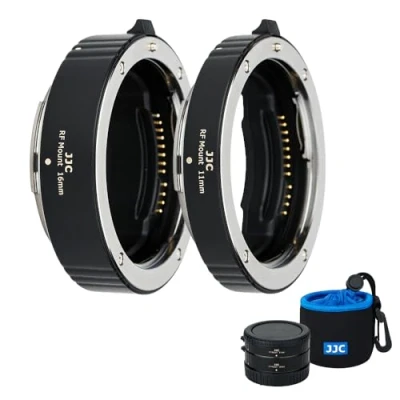 Afbeelding van JJC AF TTL Macro Verlengbuizen Ring 11 mm 16 verlenging buis set voor Canon RF Mount Lens en DSLR camera&#039;s EOS R5 R6 R RP fotografie