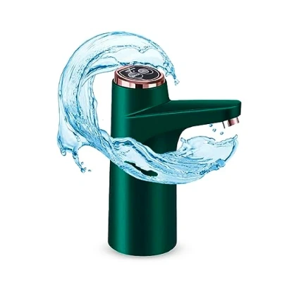 Afbeelding van NK Waterdispenser LED Indicator, USB Oplaadbare 1200 mAh Batterij, Silicone Materiaal, Compatibel met 4,5L 5L 7,5L 10L 11,3L 15L 18,9L (3,8 en 4,8cm Adapter) (Groen)