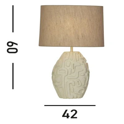 Afbeelding van Searchlight Schemerlamp Adelaide crème EU61520CR