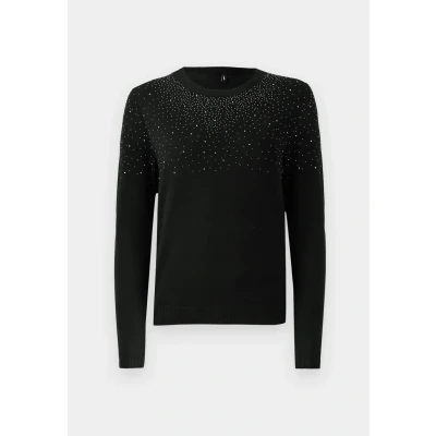 Afbeelding van Only Onlanabella Ls Bling O Neck Knt 15355228 Zwart Dames The Stone