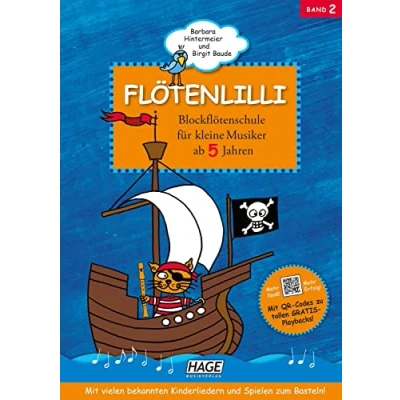 Afbeelding van Flötenlilli 2 mit QR Codes: Blockflötenschule Für kleine Musiker. deutsche und barocke Griffweise