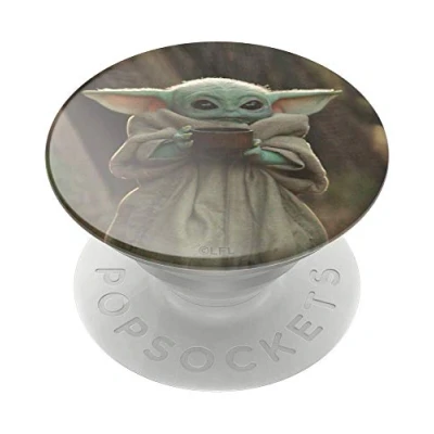 Afbeelding van Popsockets Popgrip Uittrekbare Greep En Standaard Voor Smartphones Tablets Met Een Verwisselbare Poptop The Child (Baby Yoda)