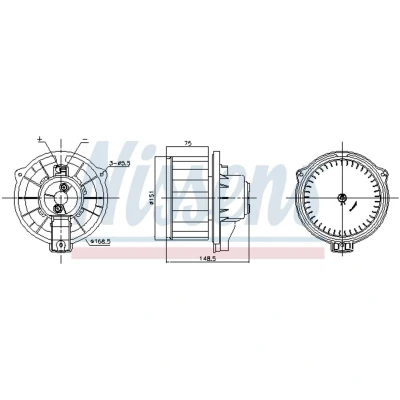 Afbeelding van Nissens Kachelventilator 87795