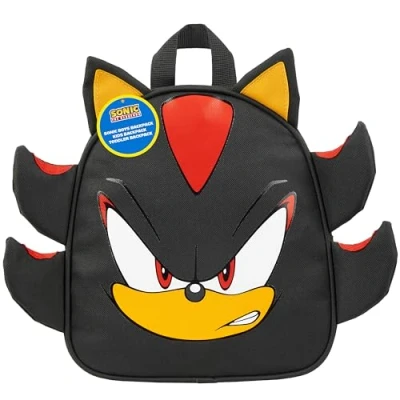 Afbeelding van SONIC THE HEDGEHOG Rugzak voor Kids Tweens Lichtgewicht Gamer Dagrugzak Knuckles Schaduw Peuter Kwekerij Voorschoolse Vakantie Reizen, Grijze schaduw, 27Hx23Wx10.5Dcm