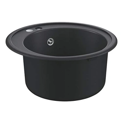 Afbeelding van Grohe ronde enkele spoelbak bladmontage opbouw afvoerplug vuilafstotend waste hxbxd 200x510x0mm 31656ap0