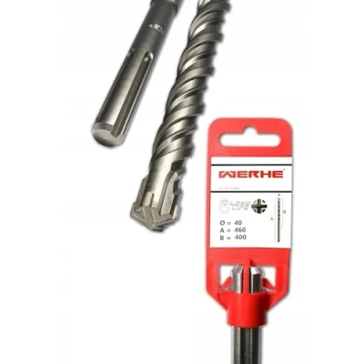 Afbeelding van WERHE® Professional SDS Max betonboor 40 x 460 mm hamerboor steenboor
