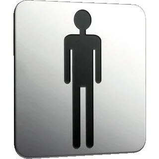 Afbeelding van Emco System 2 deurschild symbool heren