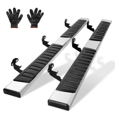 Afbeelding van VEVOR Treeplanken, 15 cm step bars compatibel met 2009 2018 Dodge Ram 1500/2010 2023 2500/3500 (inclusief 2019 Classic) Crew Cab, 201 roestvrijstalen zijtreden Nerf Bars, 2 PCS