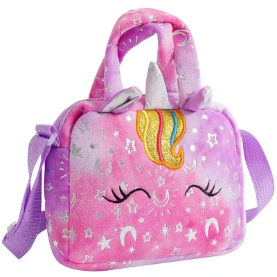 Afbeelding van Eenhoorn Hand en Crossbodytas voor Meisjes Paars (5 7 jaar)