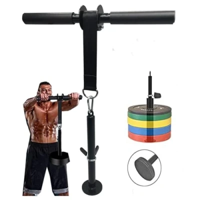 Afbeelding van Morwealth onderarm pols rollentrainer, blaster wrist roller trainer, arm krachttraining voor Olympic 2 inch en 1 bumper platen tot 60 kg