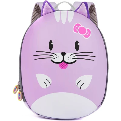 Afbeelding van Kinderrugzak kat lichtgewicht comfortabel duurzame hardcase 4L